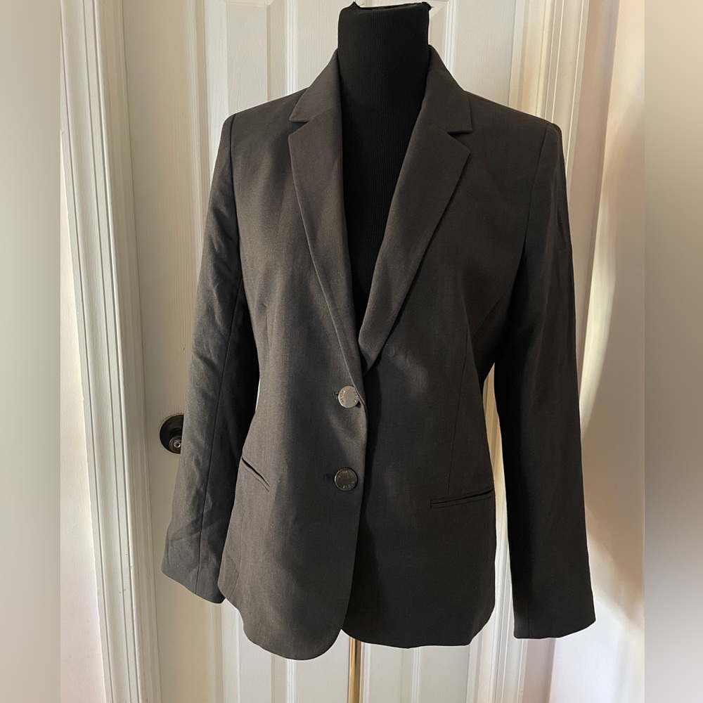 Anne Klein Blazer size 10 gray‎